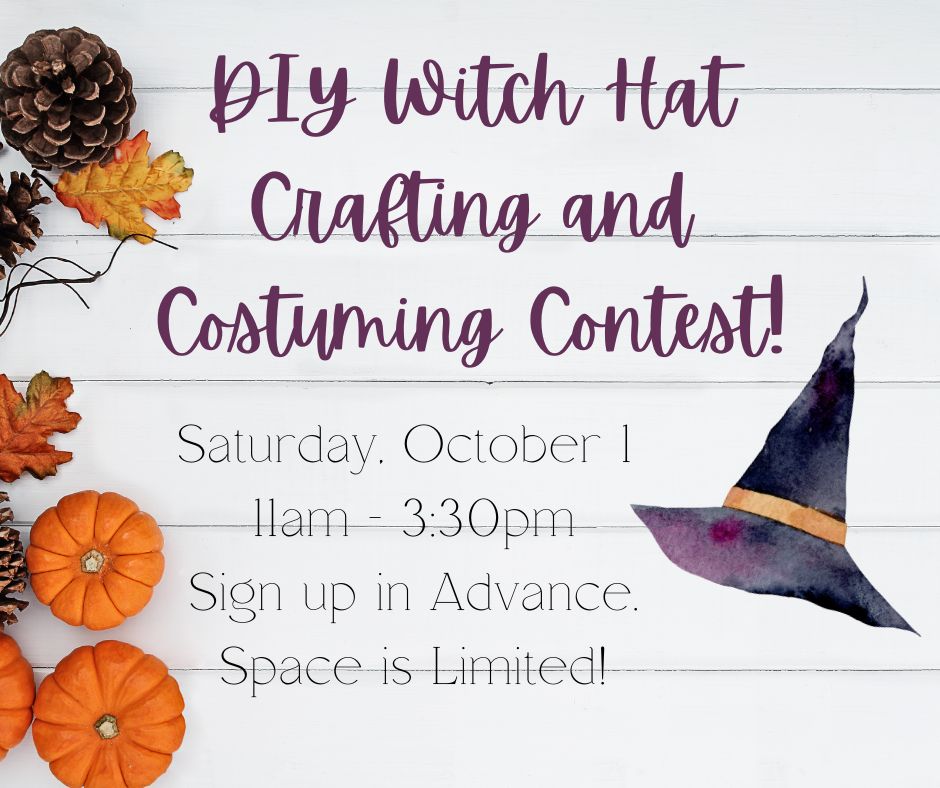 DIY Witch Hats & Costume Contest