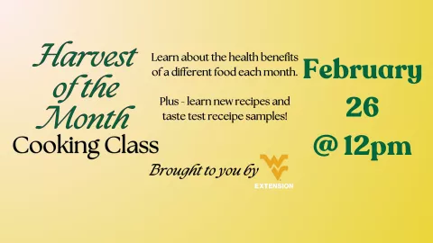 HARVEST OF THE MONTH COOKING CLASS