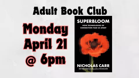 ADULT BOOK CLUB - "SUPERBLOOM"