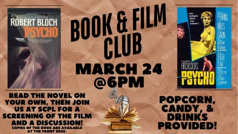 HORROR BOOK/MOVIE CLUB - "PSYCHO"