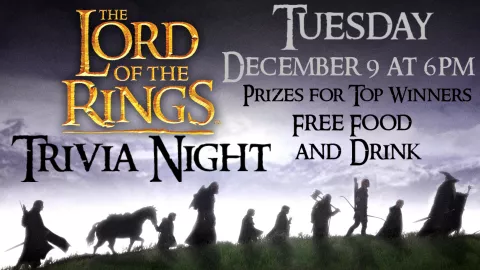 LORD OF THE RINGS TRIVIA NIGHT