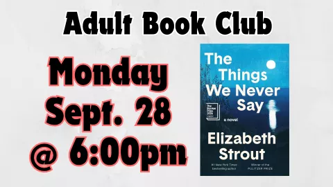 ADULT BOOK CLUB - "THE THINGS WE NEVER SAY"