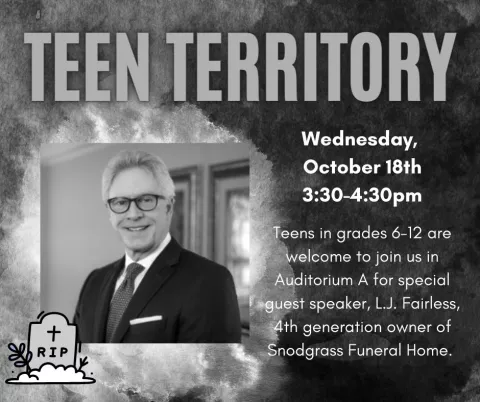Teen Territory: Guest Speaker L.J. Fairless